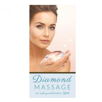 Flyer Diamond Massage - 50 Stück - DIN lang